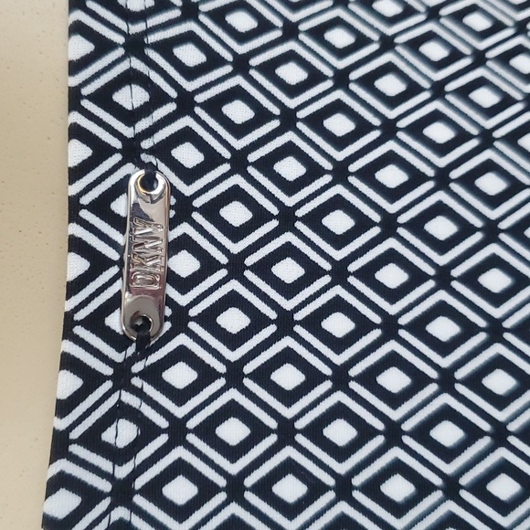 NWT DKNY Black and White swim 4-Way Stretch Fabric Size L - Picture 8 of 9